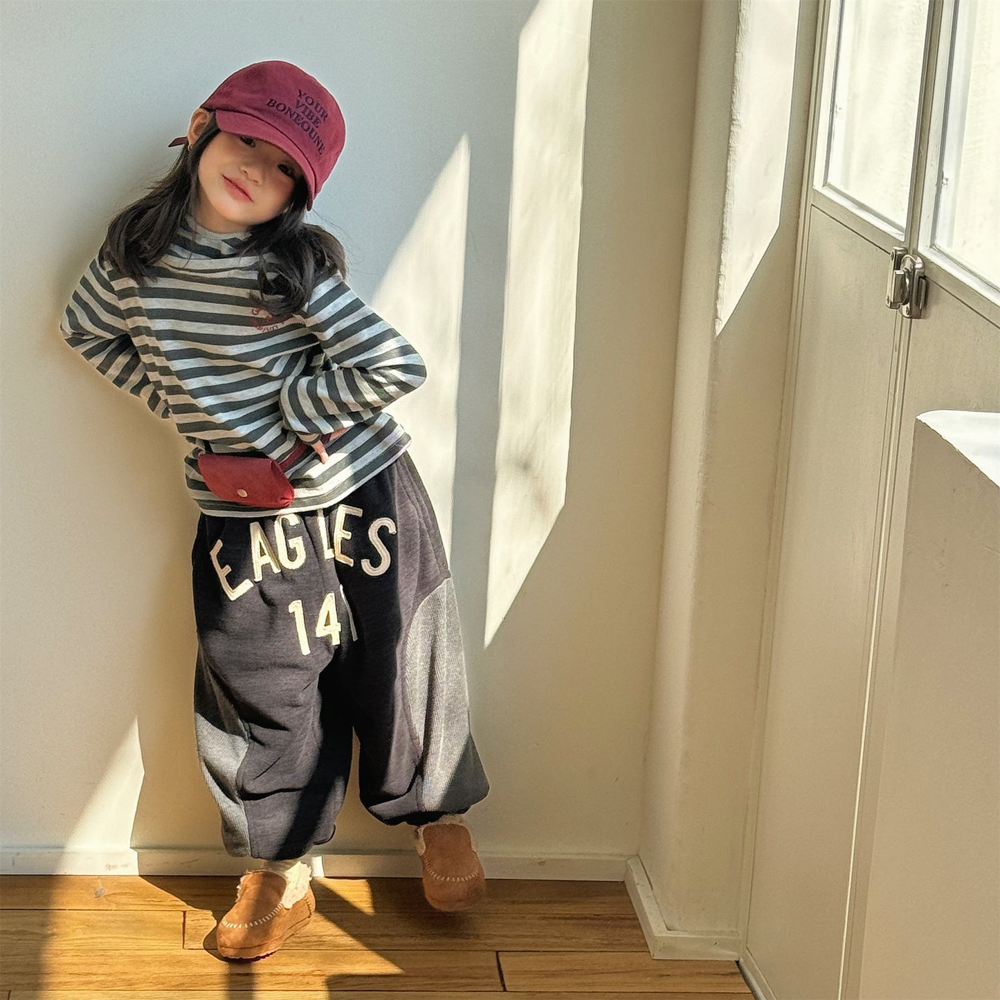 ロングパンツ・スウェットパンツ スウェットパンツ 裏ボア ビッグロゴ バイカラー ボリューム ボトムス【mh0011608】