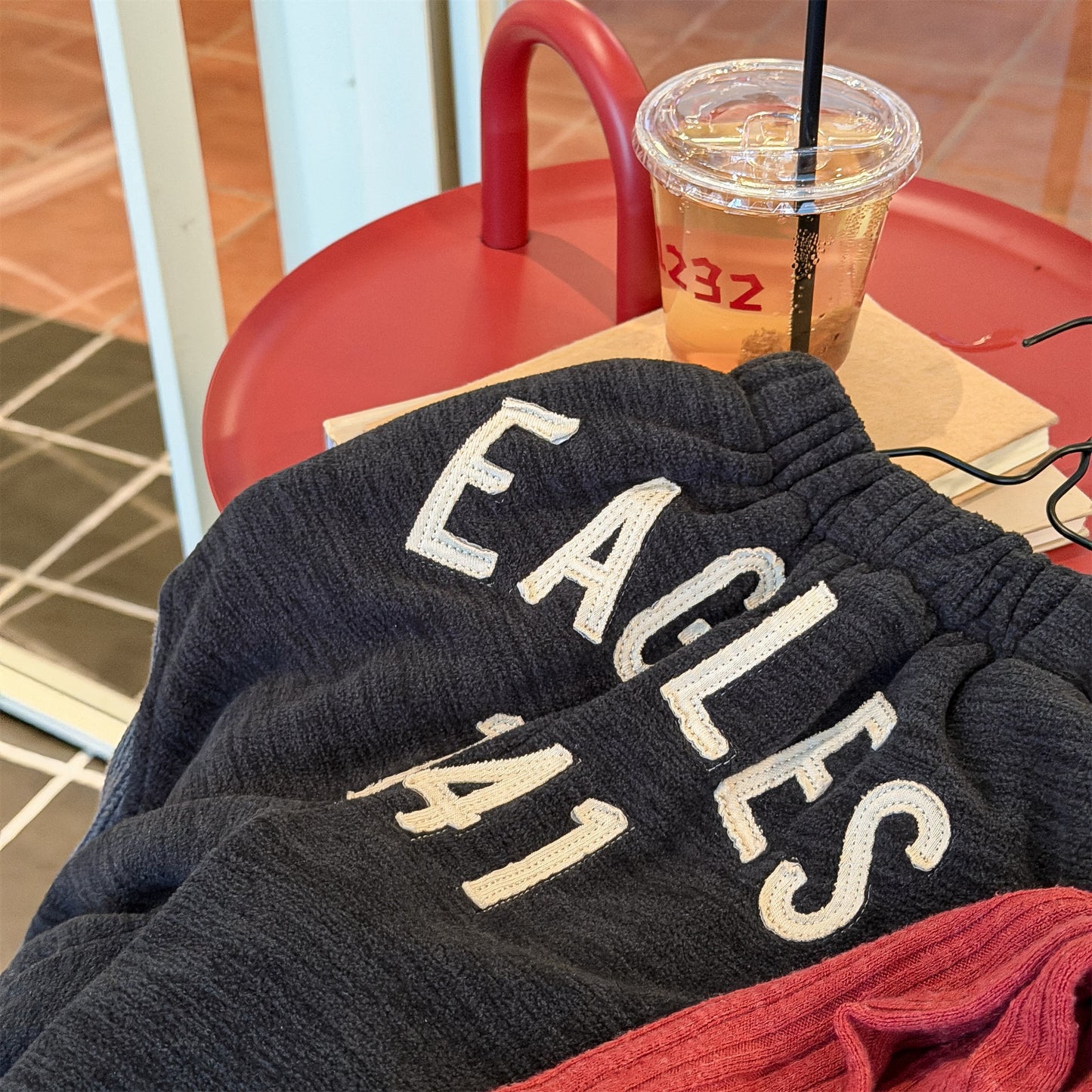 ロングパンツ・スウェットパンツ スウェットパンツ 裏ボア ビッグロゴ バイカラー ボリューム ボトムス【mh0011608】