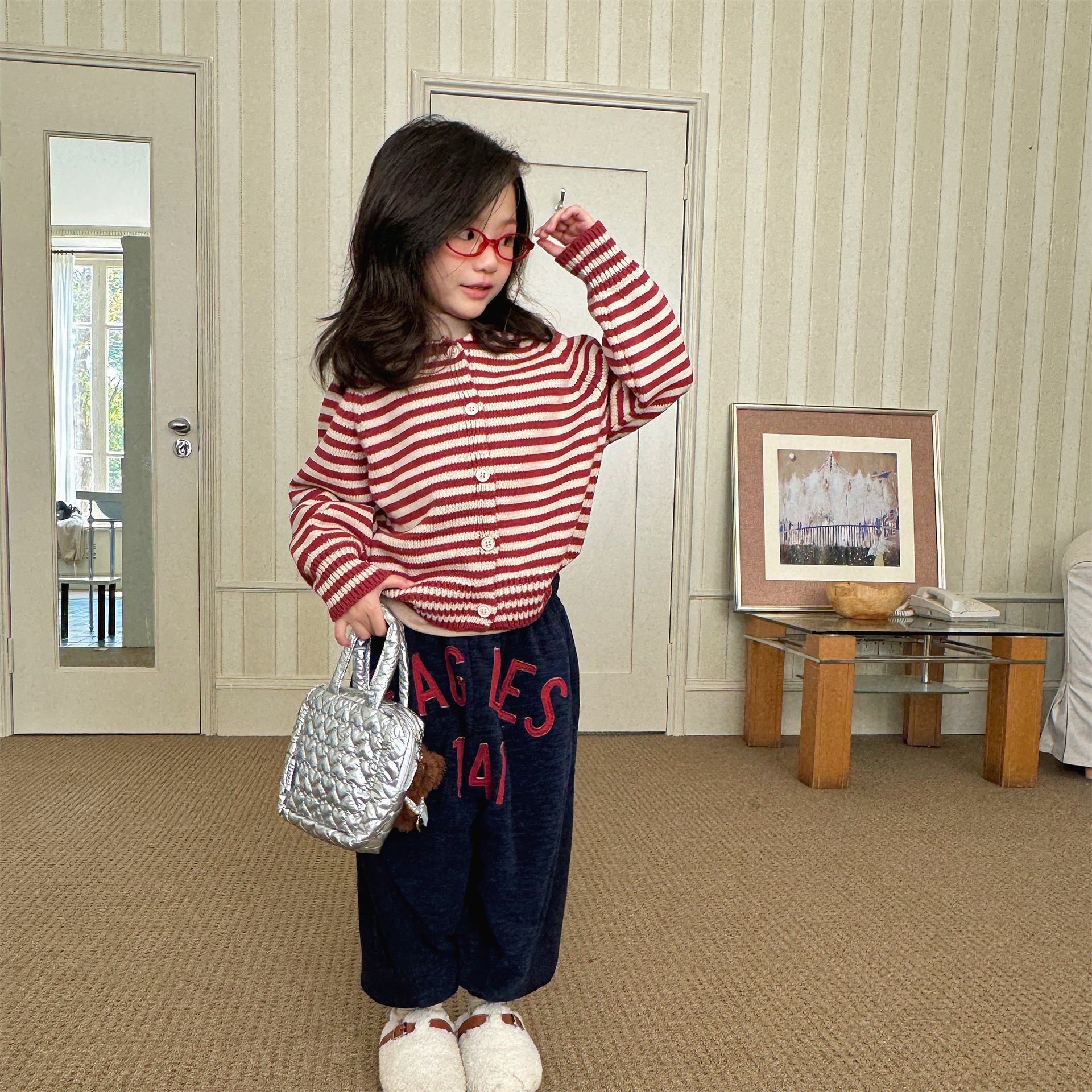 ロングパンツ・スウェットパンツ スウェットパンツ 裏ボア ビッグロゴ バイカラー ボリューム ボトムス【mh0011608】