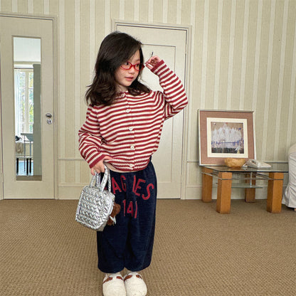 ロングパンツ・スウェットパンツ スウェットパンツ 裏ボア ビッグロゴ バイカラー ボリューム ボトムス【mh0011608】