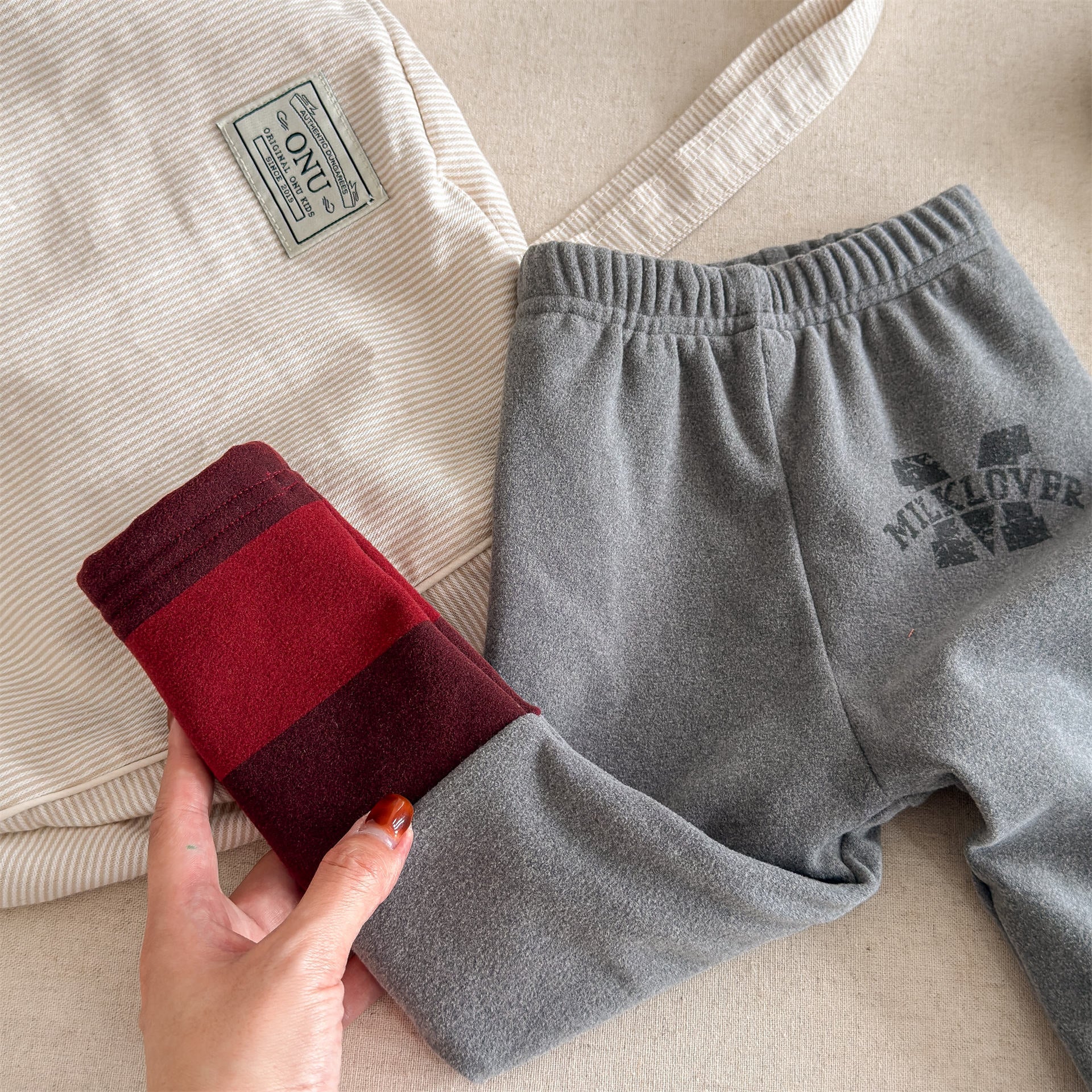 レギンスパンツ レギンスパンツ 裏起毛 バイカラー ドッキング リブ ボトムス【mh0011609】