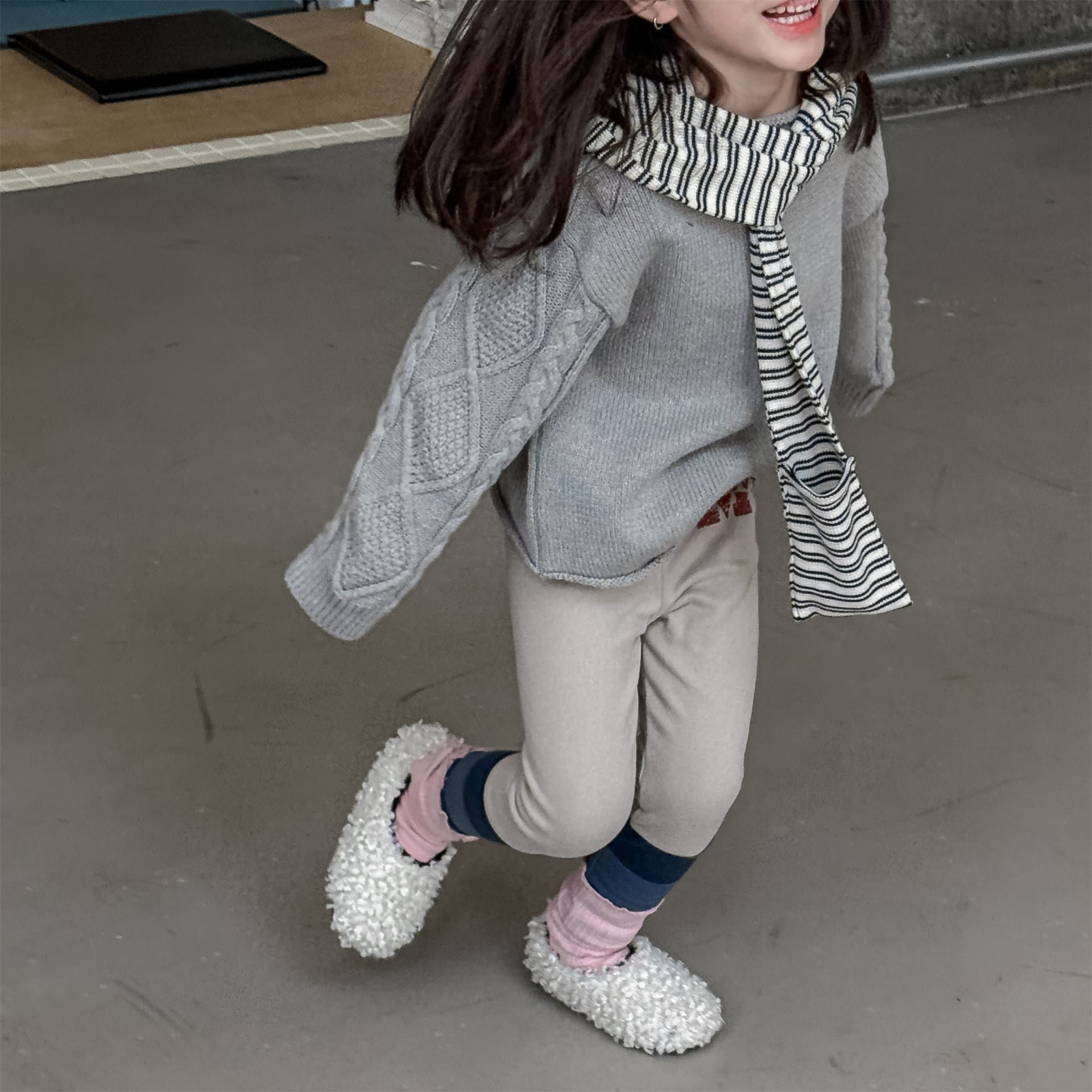 レギンスパンツ レギンスパンツ 裏起毛 バイカラー ドッキング リブ ボトムス【mh0011609】