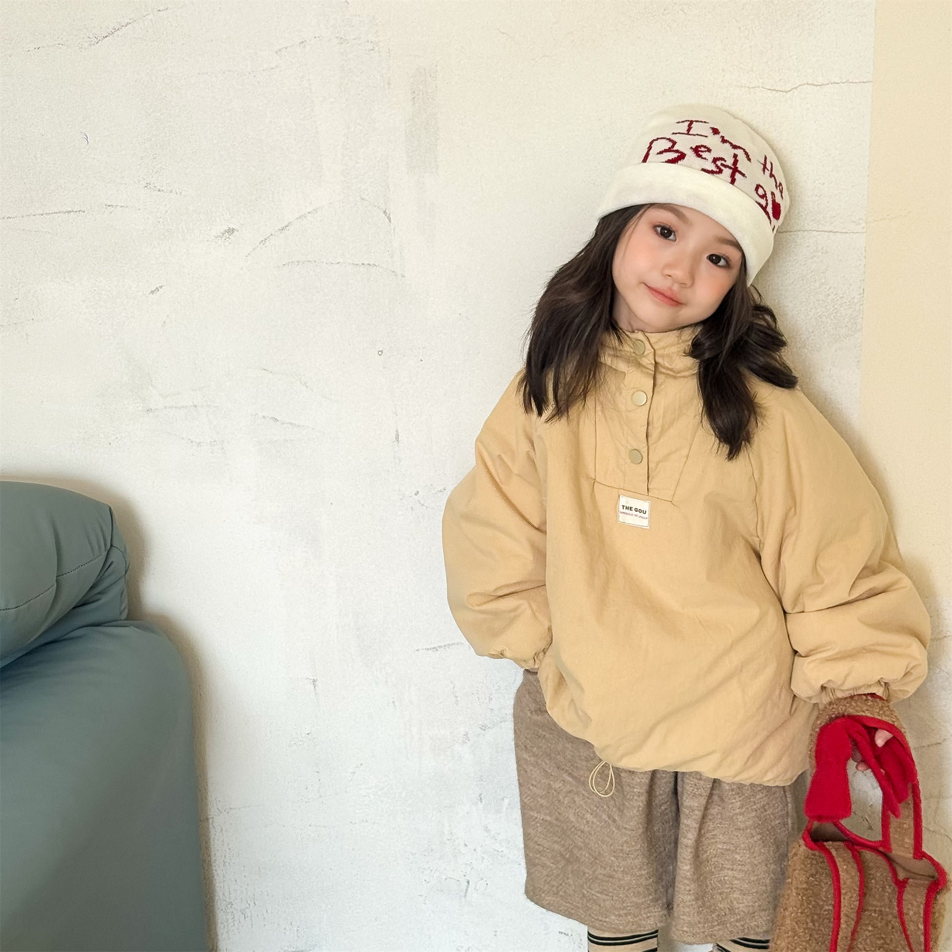 トレーナー・フーディ パフジャケット フーディ ストライプ プルオーバー アウター 中綿【mh0011613】