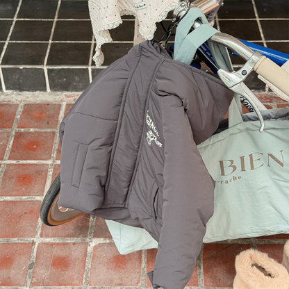 ショートコート・ジャケット・ジャンパー 中綿ダウンジャケット パッチワーク アウター コート【mh0011900】