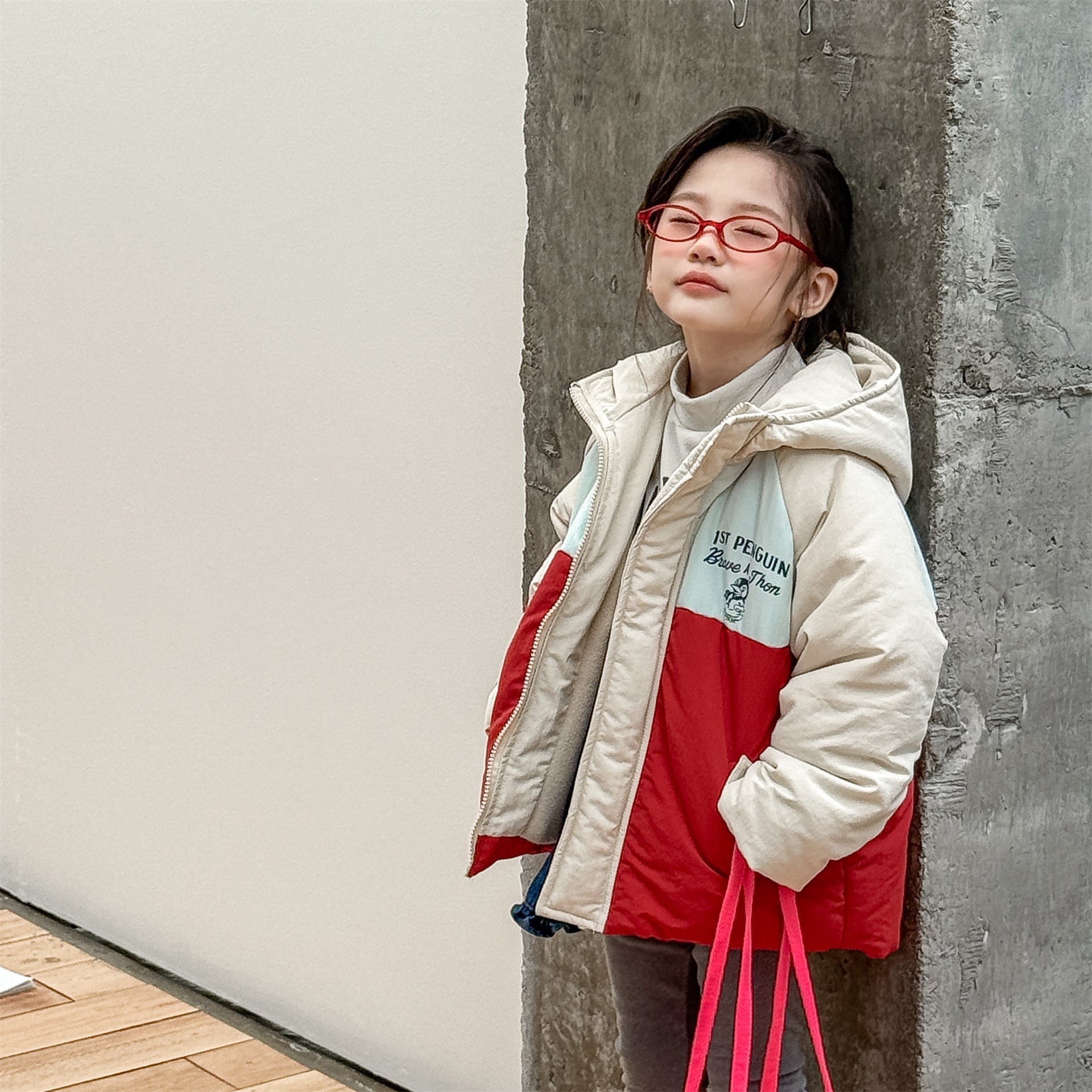 ショートコート・ジャケット・ジャンパー 中綿ダウンジャケット パッチワーク アウター コート【mh0011900】