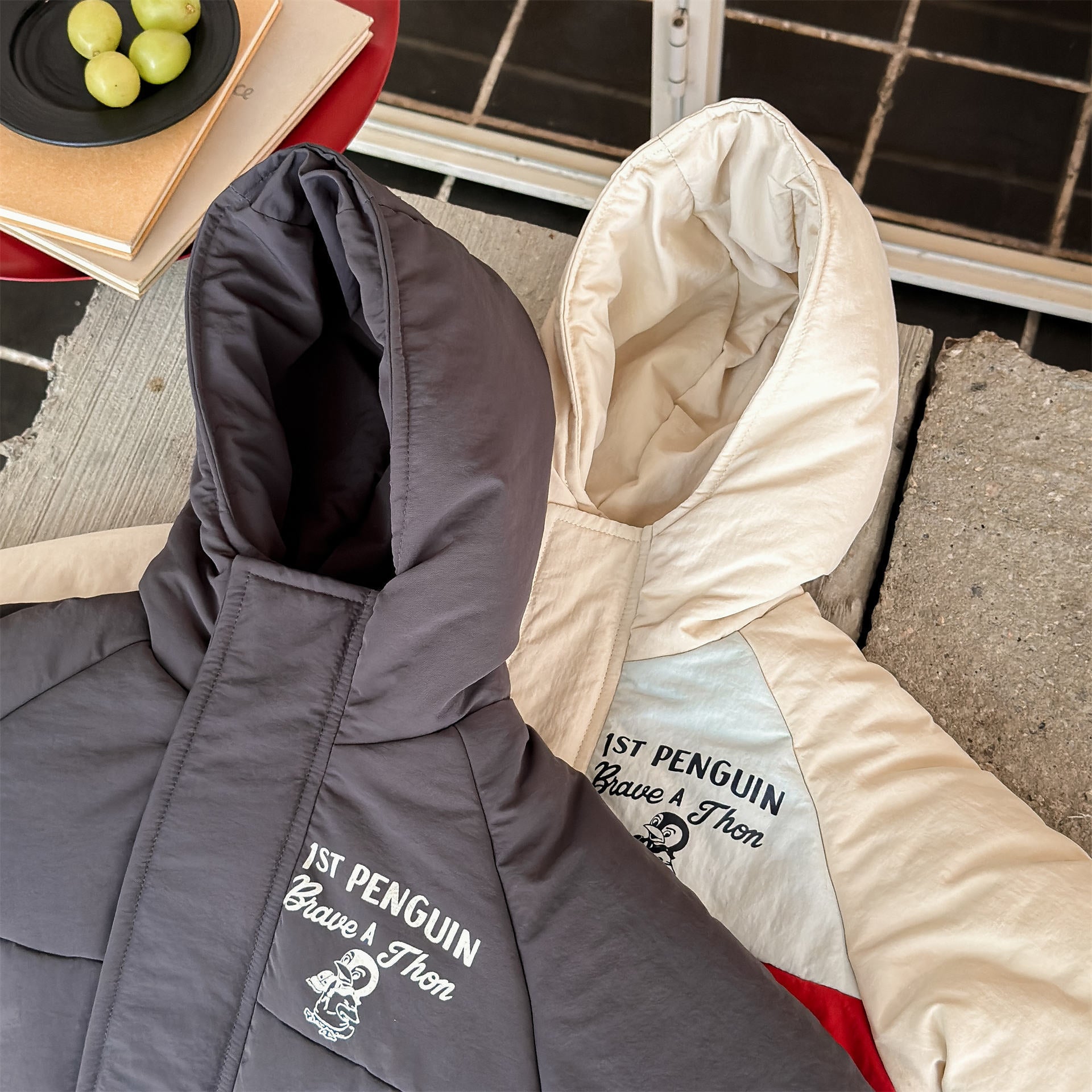 ショートコート・ジャケット・ジャンパー 中綿ダウンジャケット パッチワーク アウター コート【mh0011900】