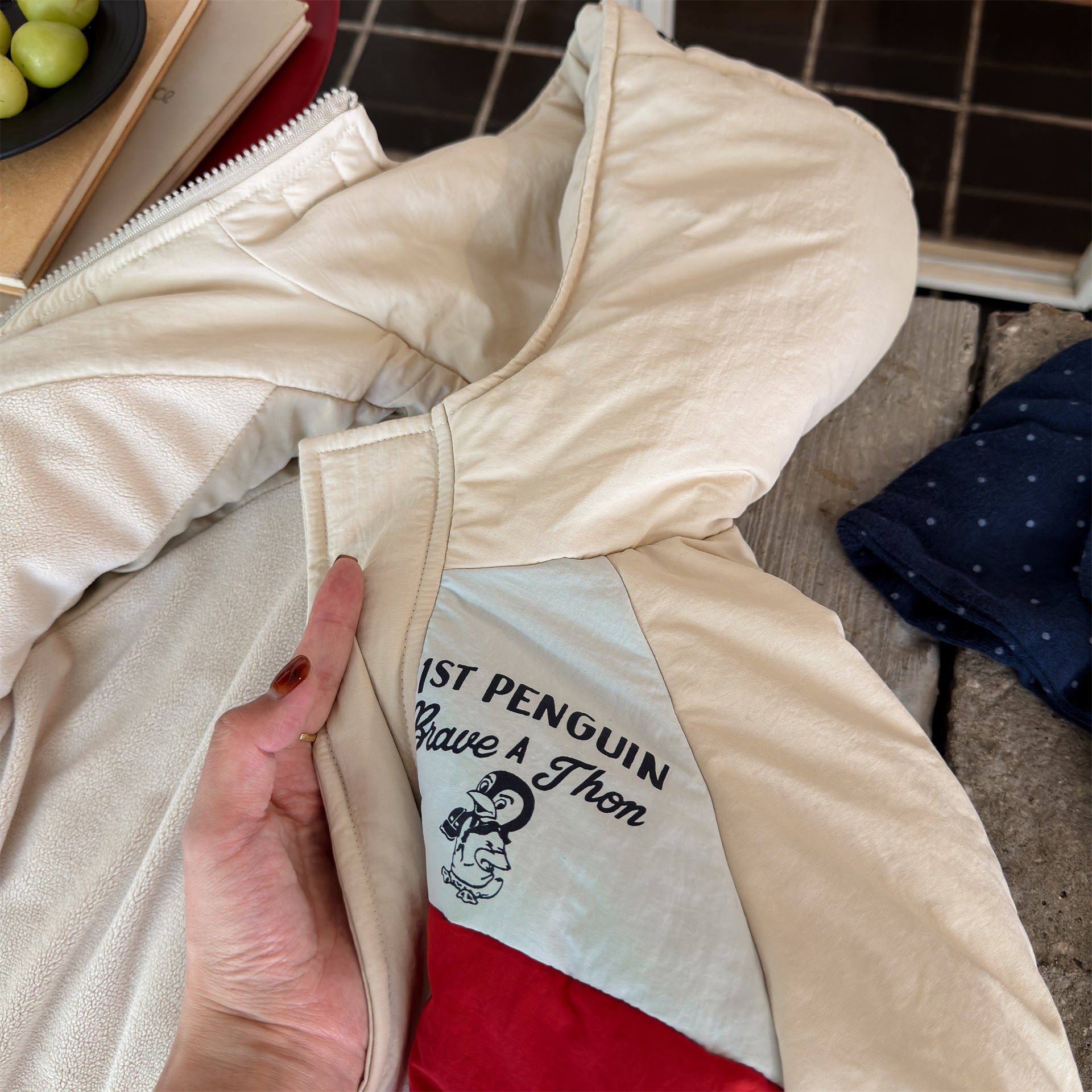 ショートコート・ジャケット・ジャンパー 中綿ダウンジャケット パッチワーク アウター コート【mh0011900】