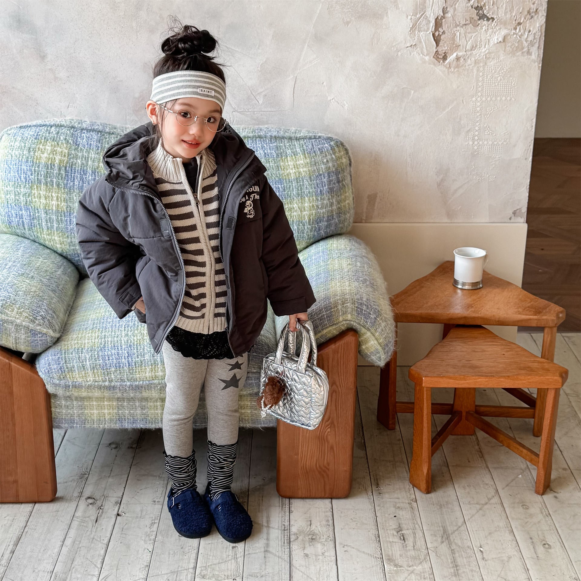 ショートコート・ジャケット・ジャンパー 中綿ダウンジャケット パッチワーク アウター コート【mh0011900】