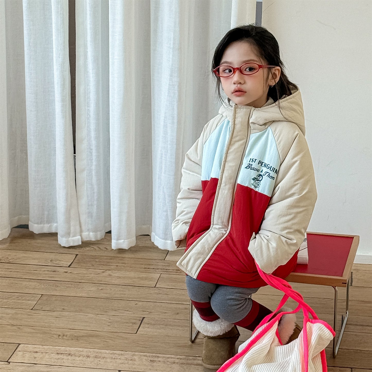 ショートコート・ジャケット・ジャンパー 中綿ダウンジャケット パッチワーク アウター コート【mh0011900】