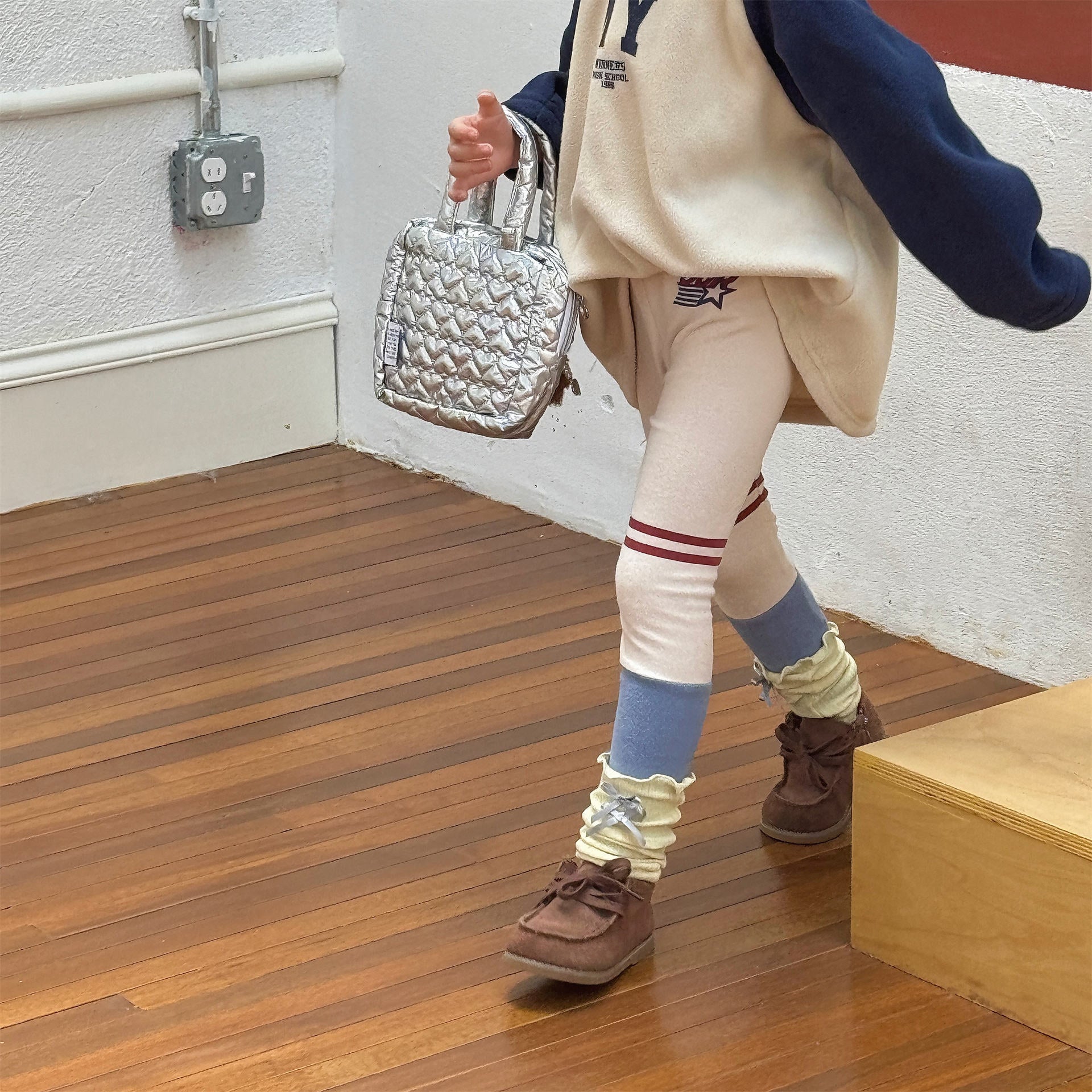 レギンスパンツ 裏起毛レギンスパンツ ラインアクセント パッチワーク 暖パン【mh0011902】