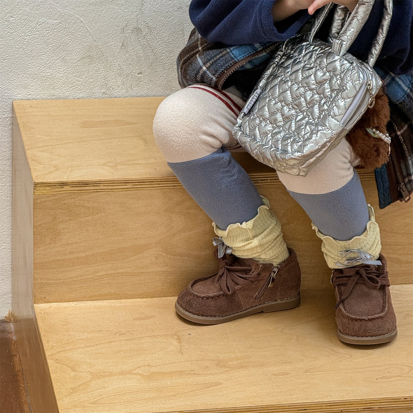 レギンスパンツ 裏起毛レギンスパンツ ラインアクセント パッチワーク 暖パン【mh0011902】