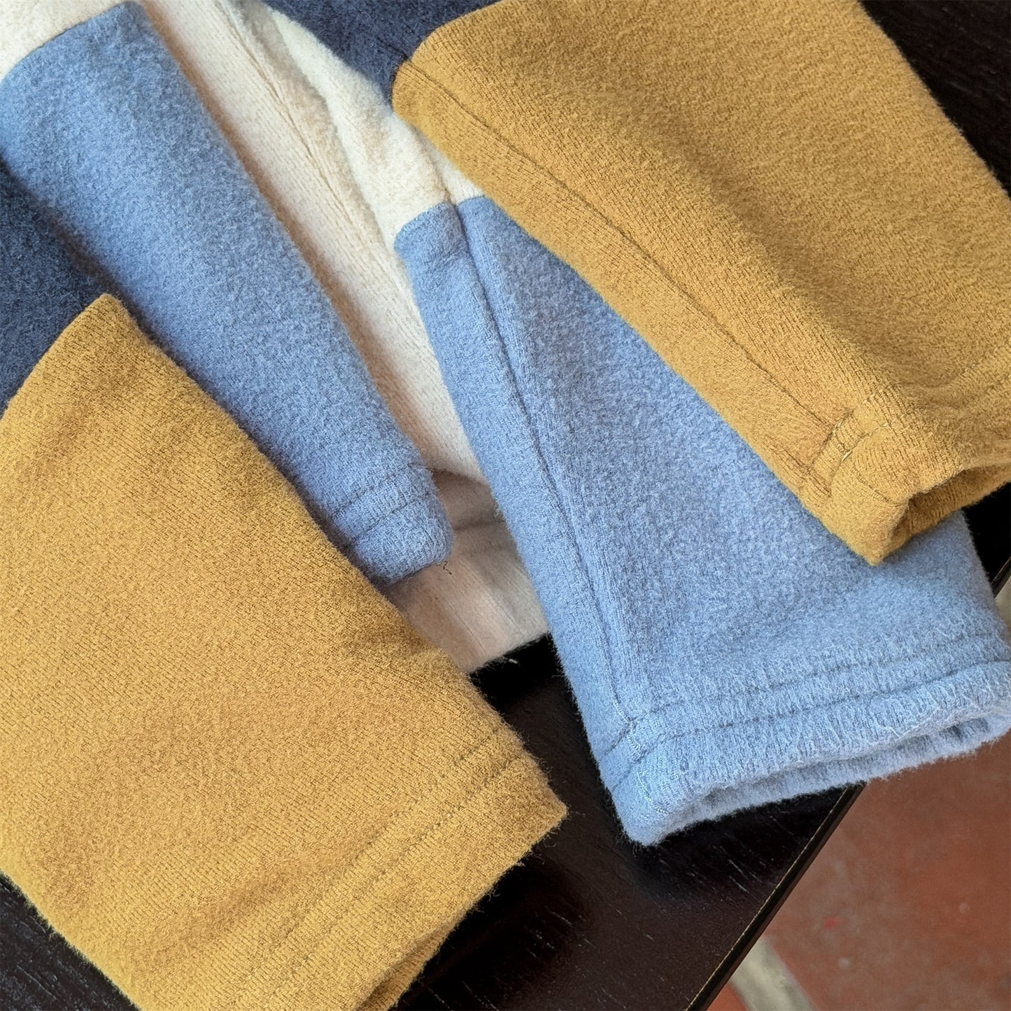 レギンスパンツ 裏起毛レギンスパンツ ラインアクセント パッチワーク 暖パン【mh0011902】