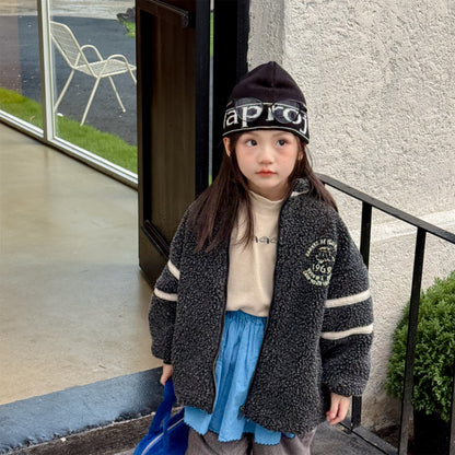 ショートコート・ジャケット・ジャンパー ボアフリースジャケット ダブルライン ジップアップ ボアブルゾン【mh0011903】