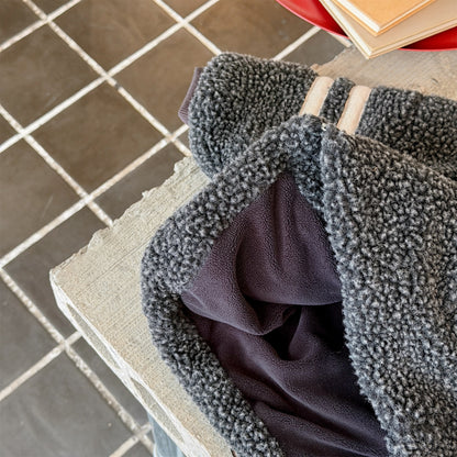 ショートコート・ジャケット・ジャンパー ボアフリースジャケット ダブルライン ジップアップ ボアブルゾン【mh0011903】