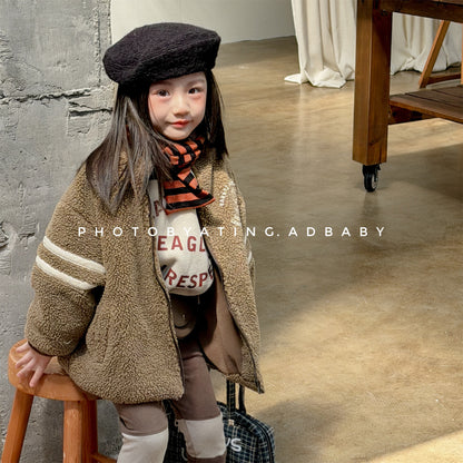 ショートコート・ジャケット・ジャンパー ボアフリースジャケット ダブルライン ジップアップ ボアブルゾン【mh0011903】