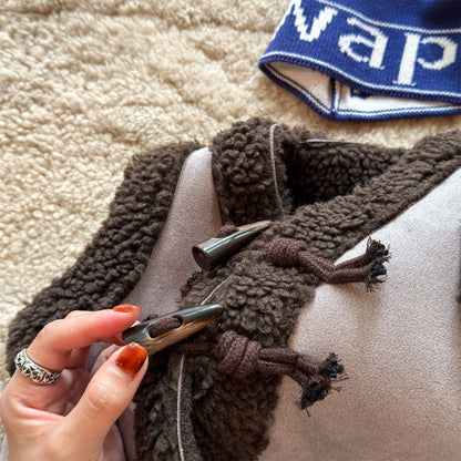 ベスト フェイクムートンボアベスト もこもこ ダッフルベスト【mh0011904】