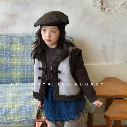 ベスト フェイクムートンボアベスト もこもこ ダッフルベスト【mh0011904】