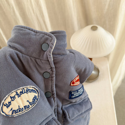 ベスト 中綿ベスト 裏フリース フィッシャーマンベスト アウター【mh0011905】