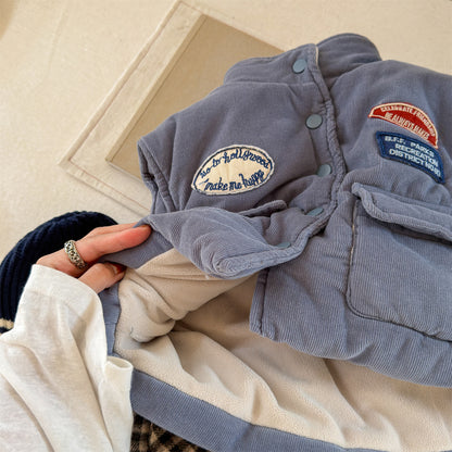 ベスト 中綿ベスト 裏フリース フィッシャーマンベスト アウター【mh0011905】