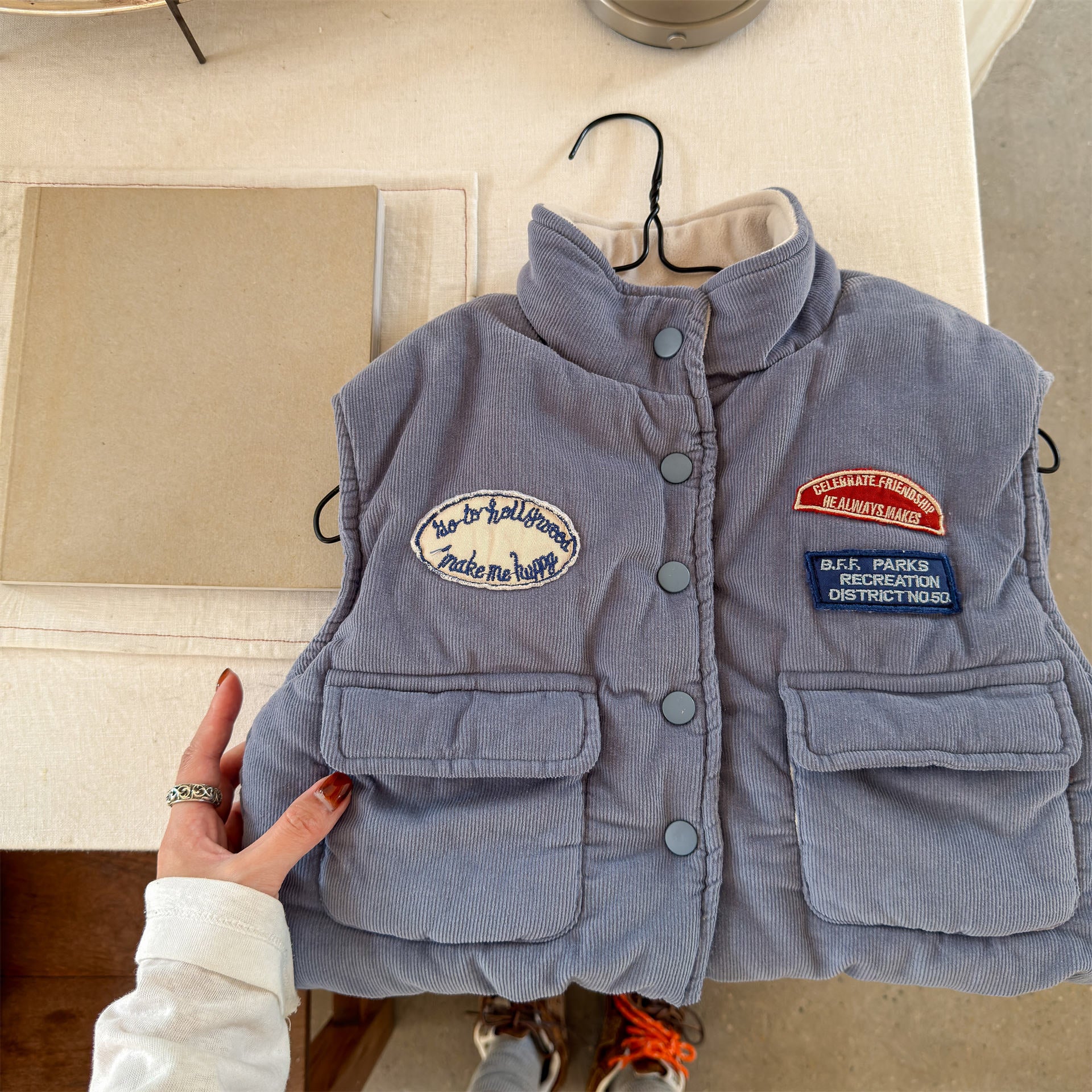 ベスト 中綿ベスト 裏フリース フィッシャーマンベスト アウター【mh0011905】