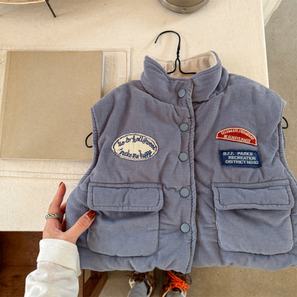 ベスト 中綿ベスト 裏フリース フィッシャーマンベスト アウター【mh0011905】