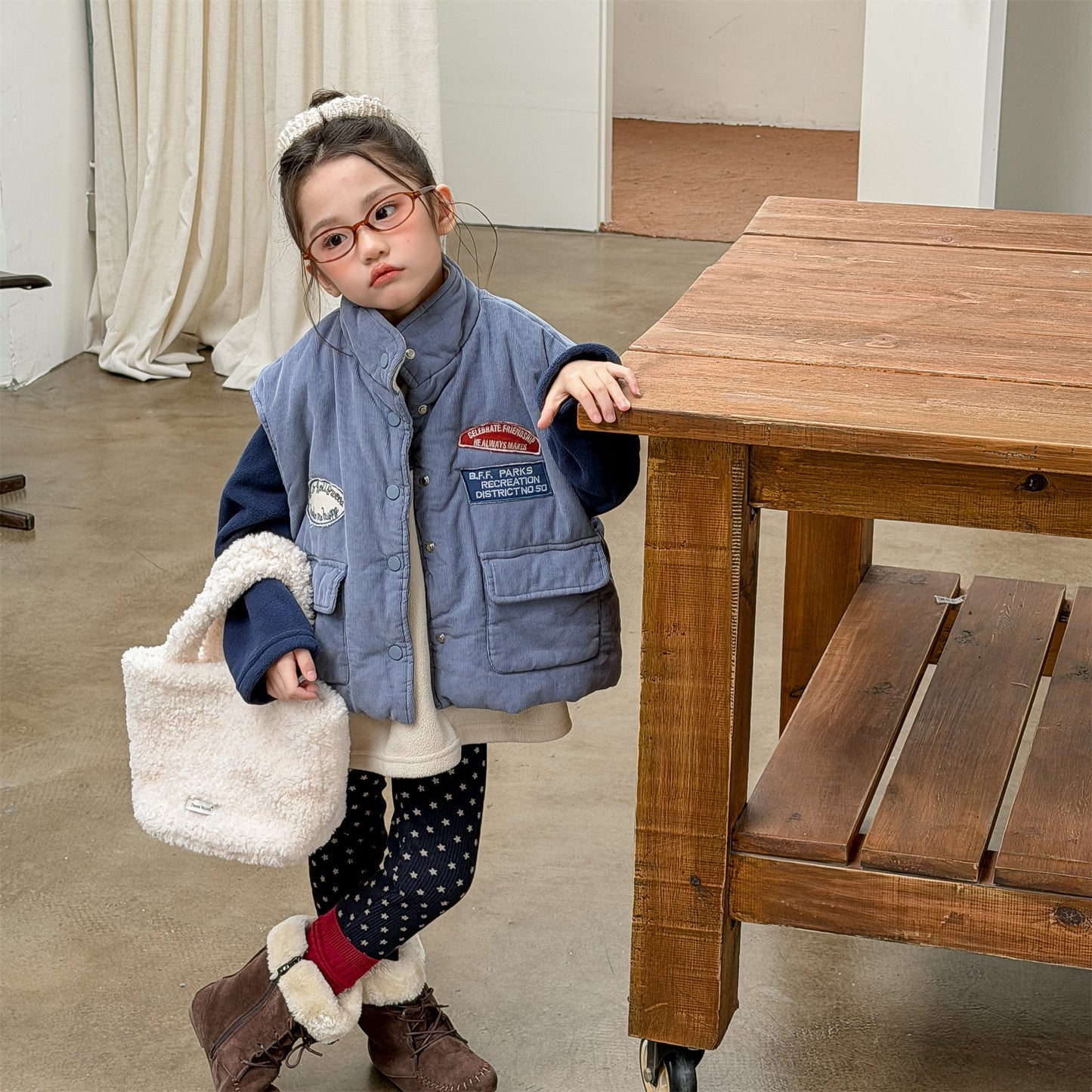 ベスト 中綿ベスト 裏フリース フィッシャーマンベスト アウター【mh0011905】