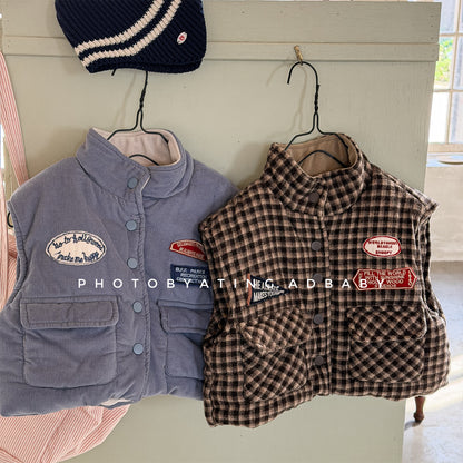 ベスト 中綿ベスト 裏フリース フィッシャーマンベスト アウター【mh0011905】