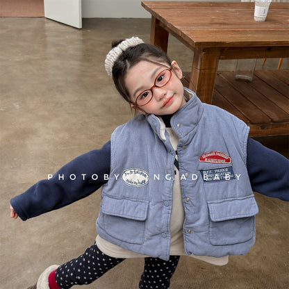 ベスト 中綿ベスト 裏フリース フィッシャーマンベスト アウター【mh0011905】