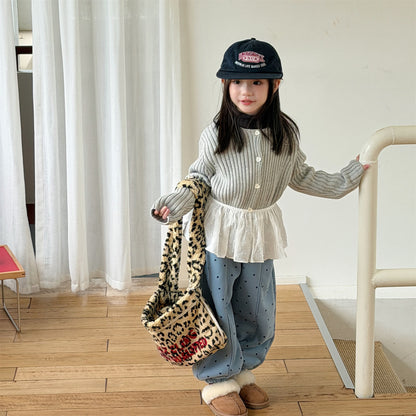 ロングパンツ・スウェットパンツ 裏ボアスウェットパンツ 星スタープリント 暖パン ジャージ【mh0011907】