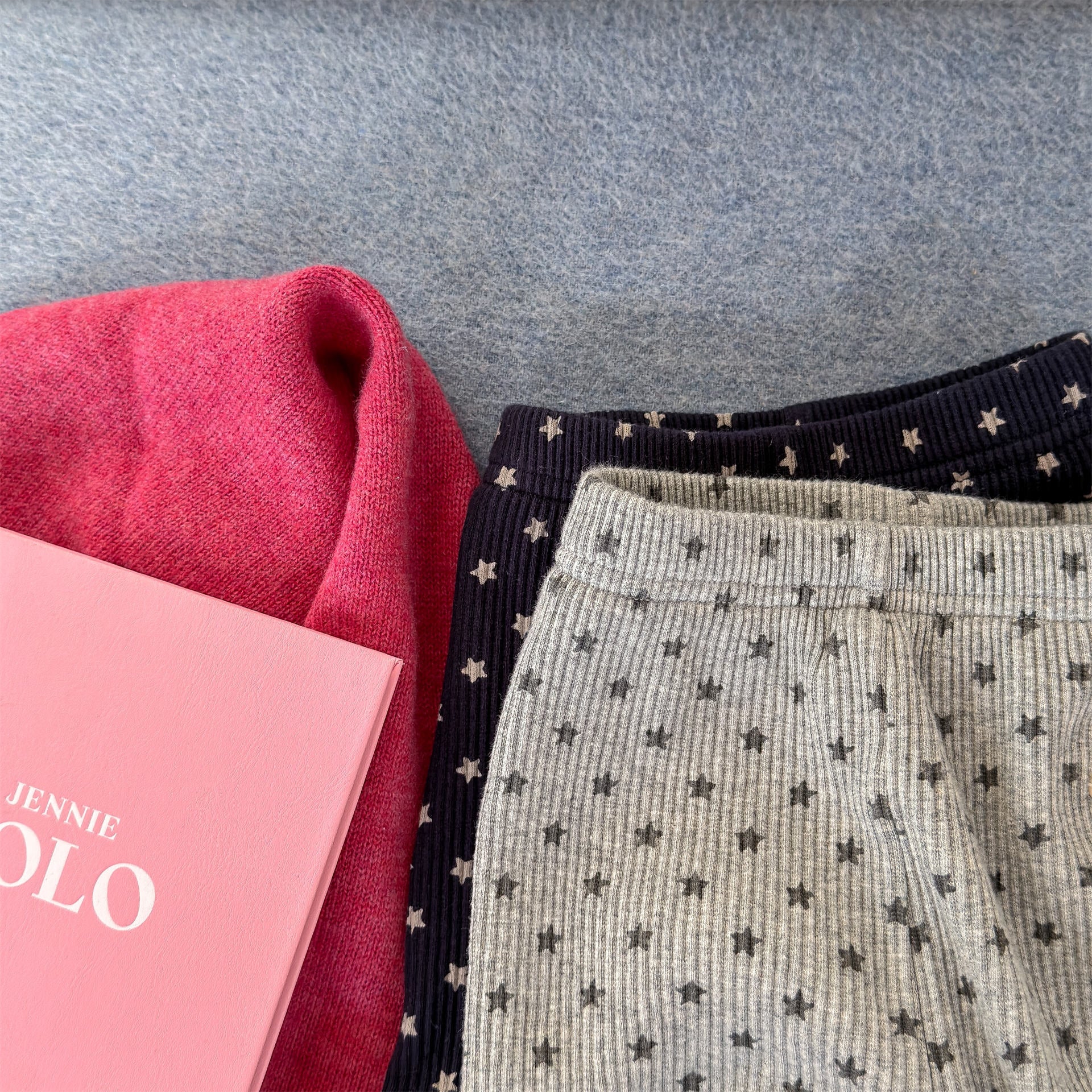 レギンスパンツ 裏起毛リブレギンスパンツ 星スタープリント デイリーパンツ【mh0011908】