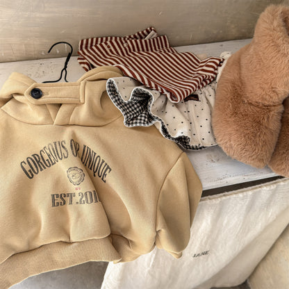 トレーナー・フーディ フーディスウェットトレーナー フード付き ロゴプリント パッチワーク【mh0011909】