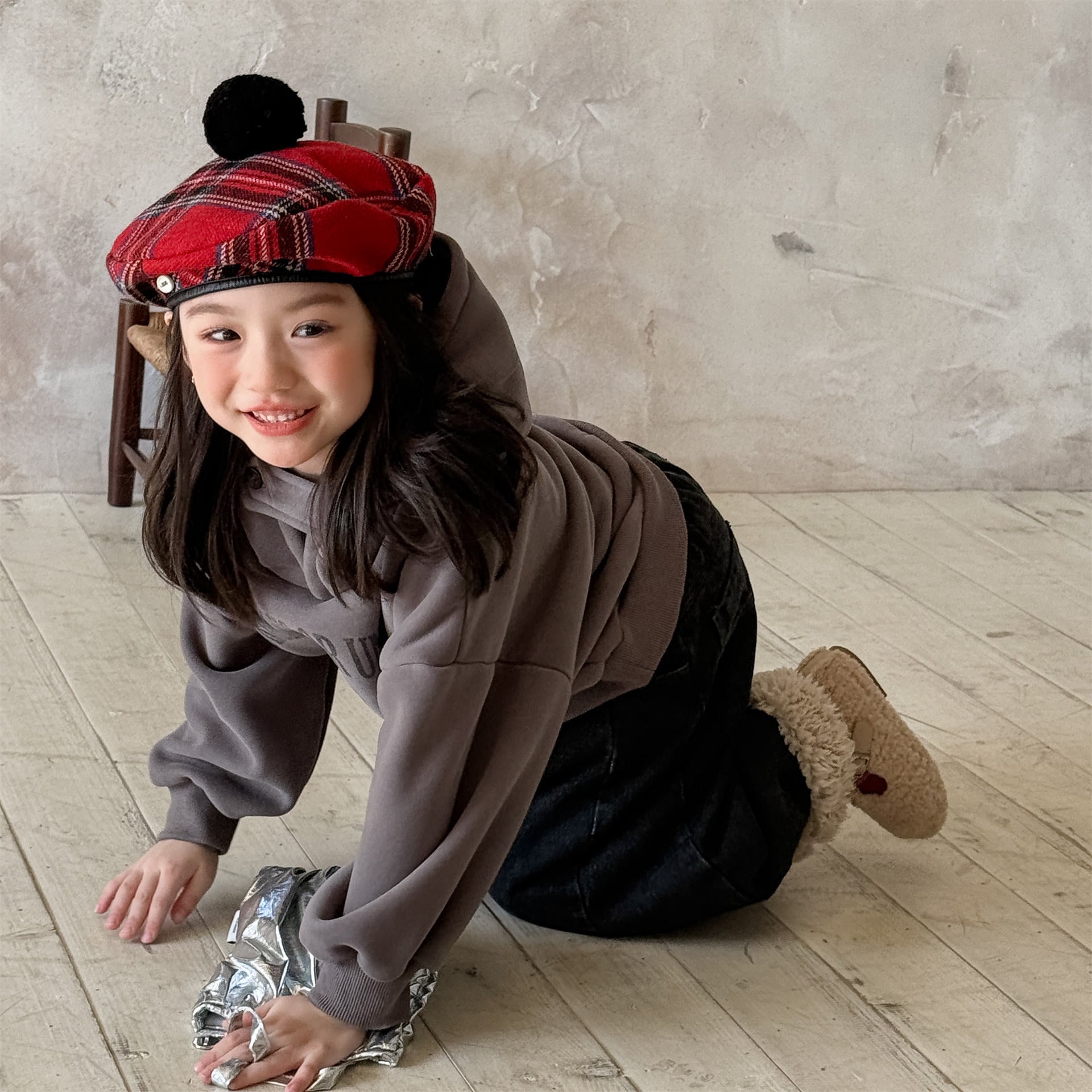 トレーナー・フーディ フーディスウェットトレーナー フード付き ロゴプリント パッチワーク【mh0011909】