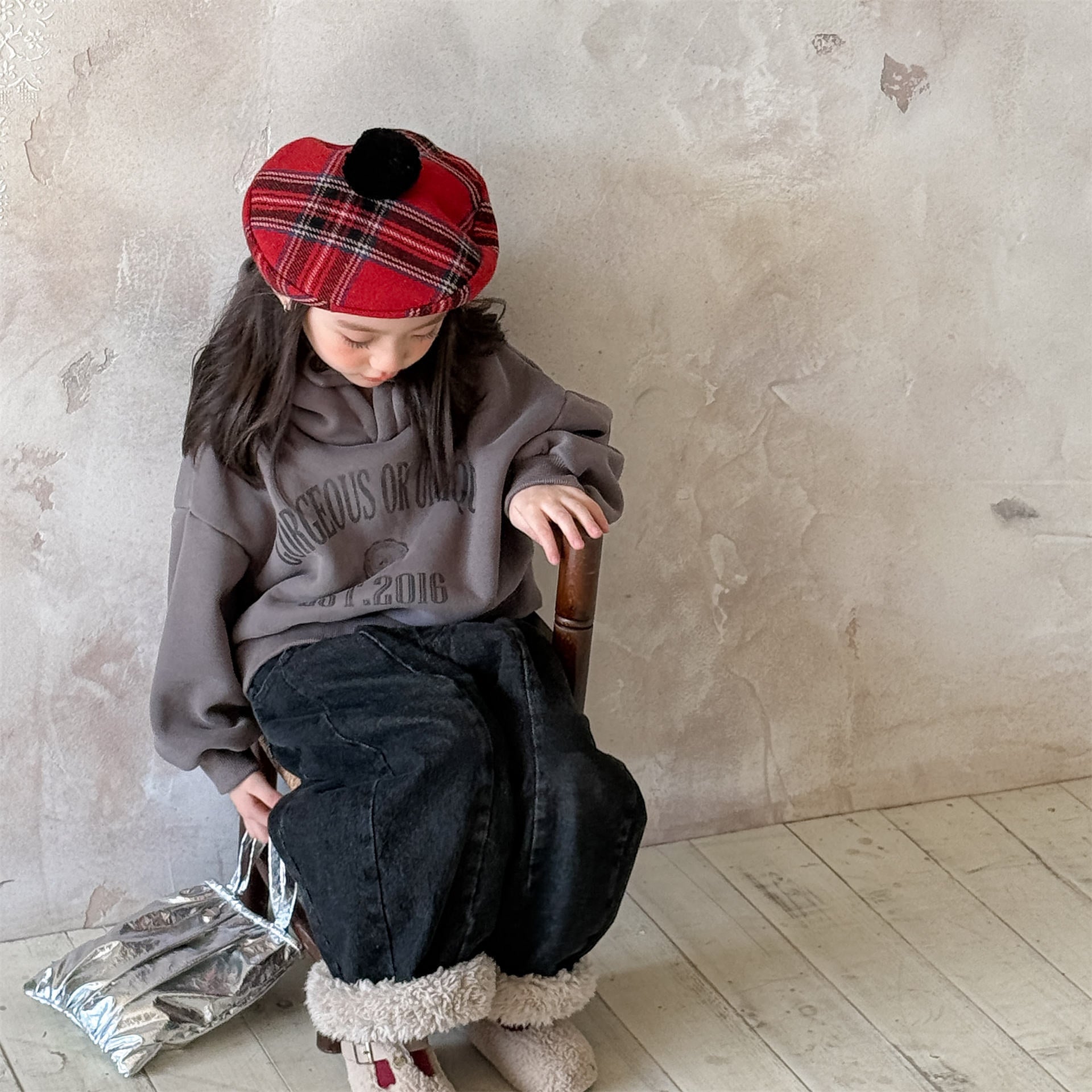 トレーナー・フーディ フーディスウェットトレーナー フード付き ロゴプリント パッチワーク【mh0011909】