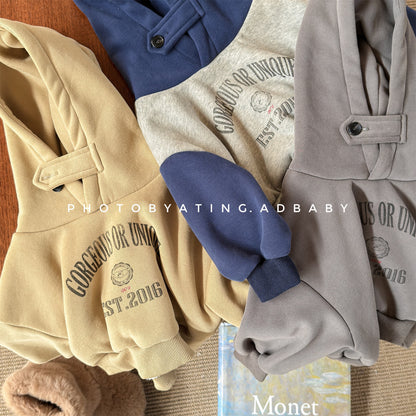 トレーナー・フーディ フーディスウェットトレーナー フード付き ロゴプリント パッチワーク【mh0011909】