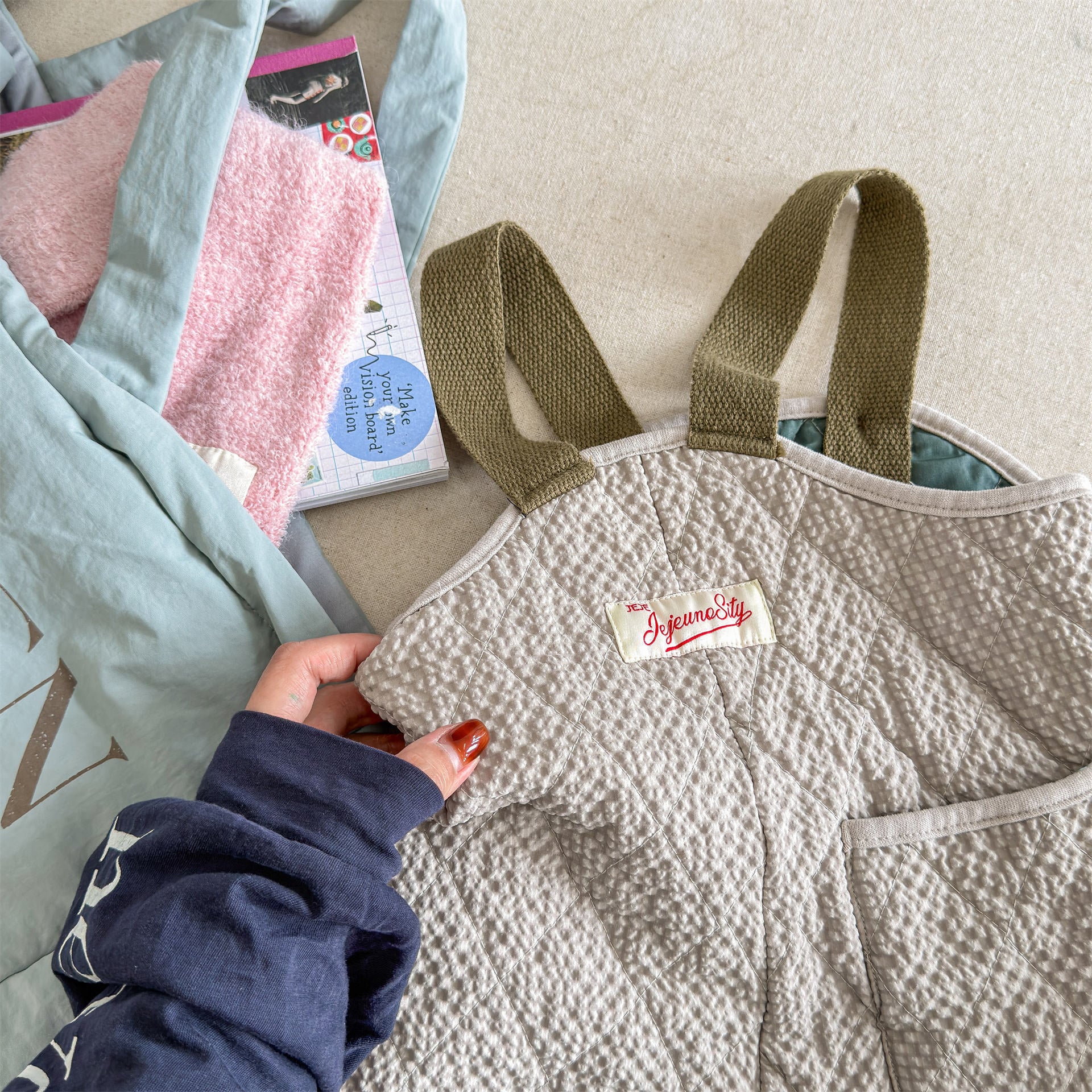 サロペットパンツ・サスペンダーパンツ キルトサロペットオーバーオール 防寒 サスペンダーパンツ【mh0011910】