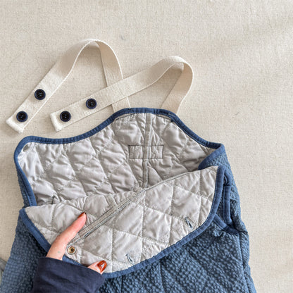 サロペットパンツ・サスペンダーパンツ キルトサロペットオーバーオール 防寒 サスペンダーパンツ【mh0011910】