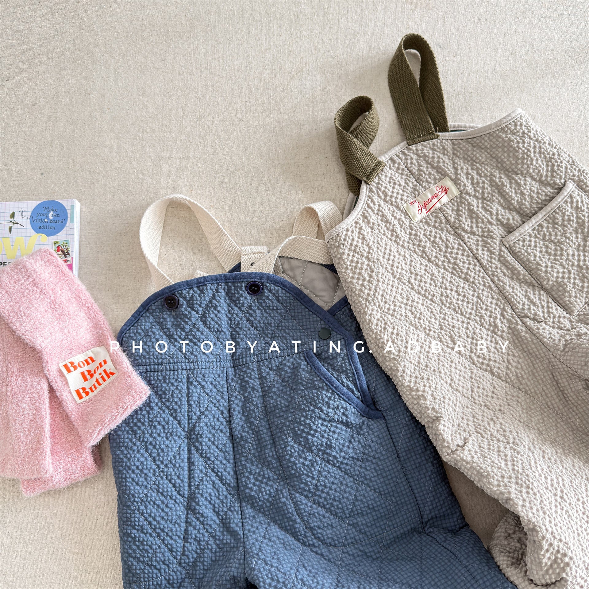 サロペットパンツ・サスペンダーパンツ キルトサロペットオーバーオール 防寒 サスペンダーパンツ【mh0011910】