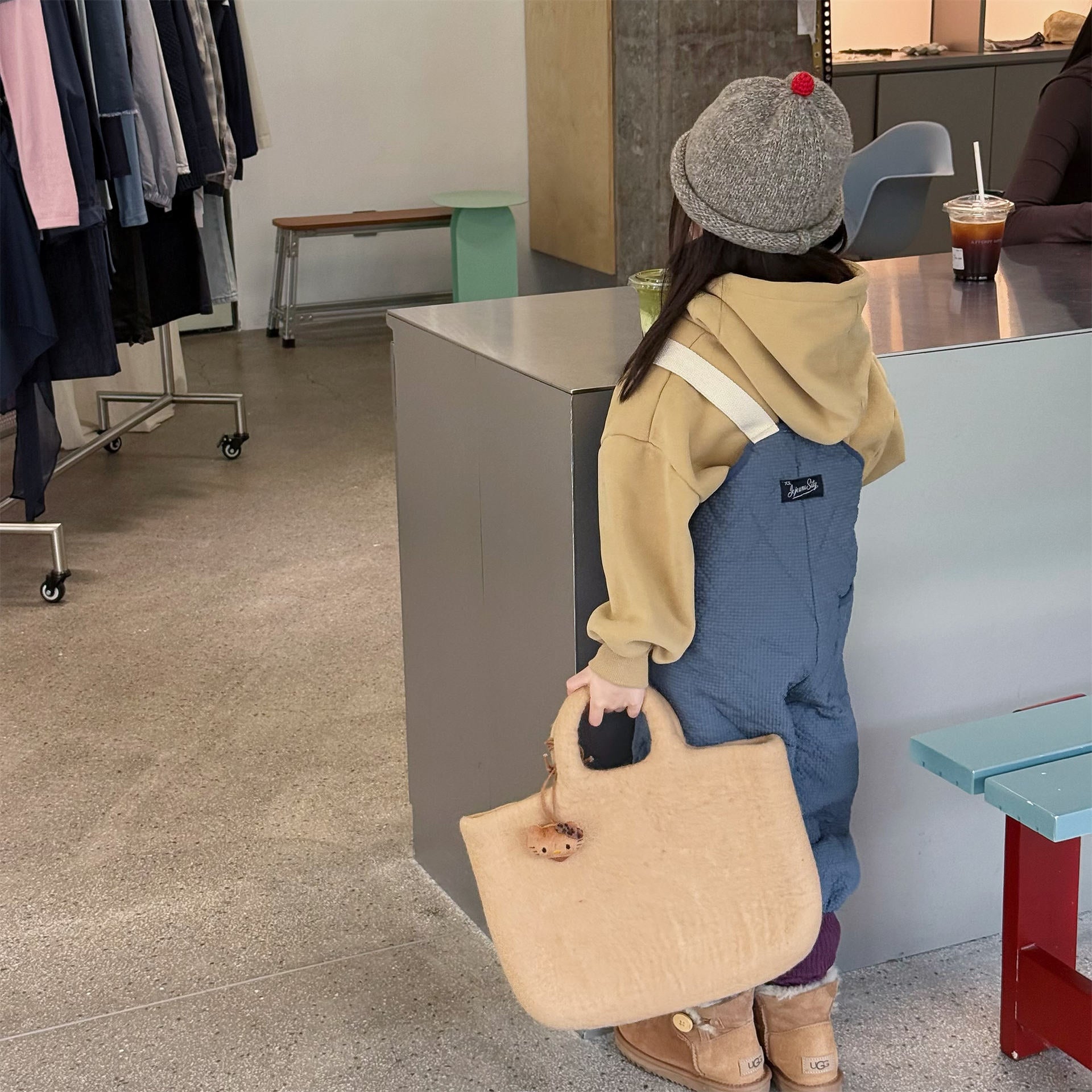 サロペットパンツ・サスペンダーパンツ キルトサロペットオーバーオール 防寒 サスペンダーパンツ【mh0011910】