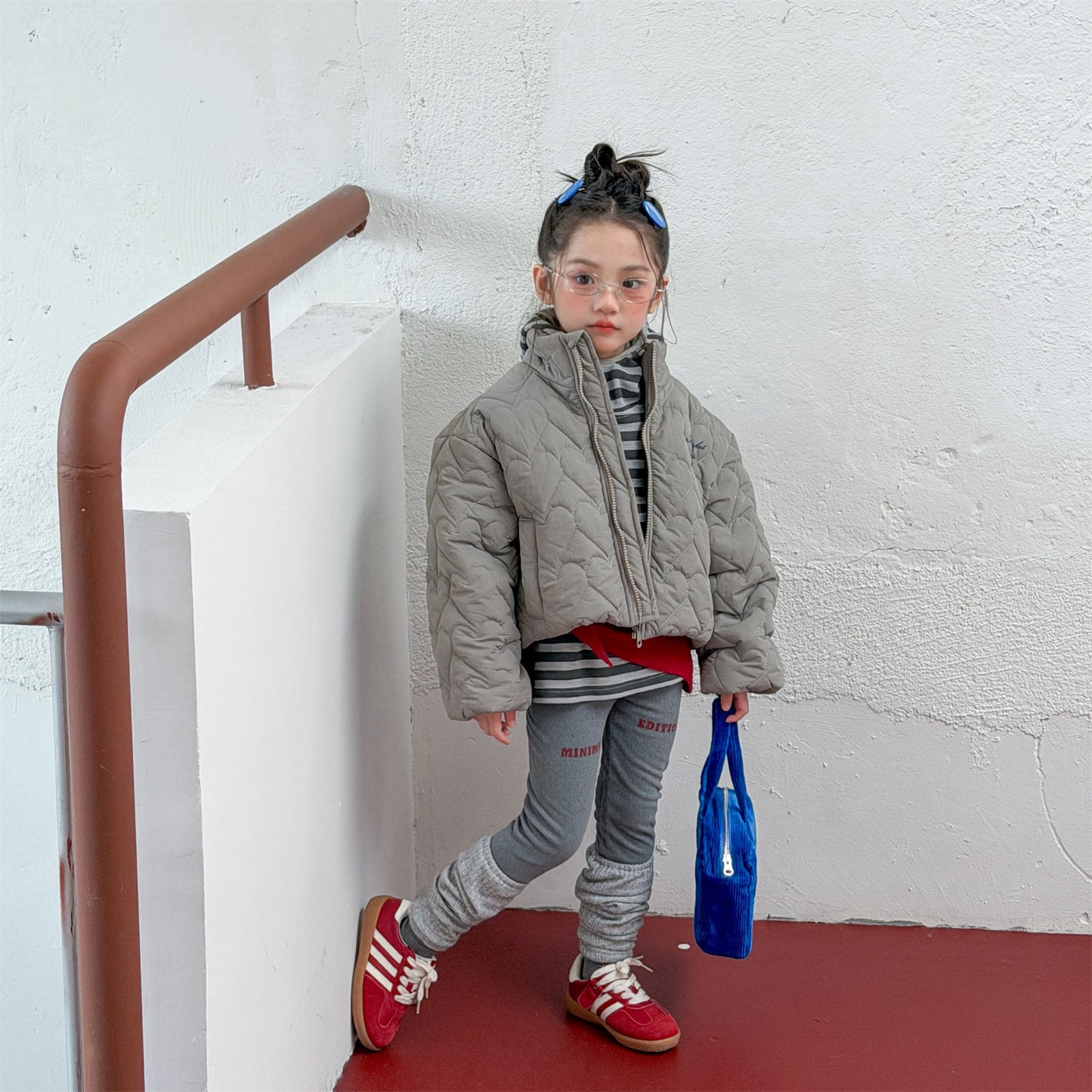 ショートコート・ジャケット・ジャンパー ハートキルティングジャケット キルトブルゾン ショートコート【mh0011912】