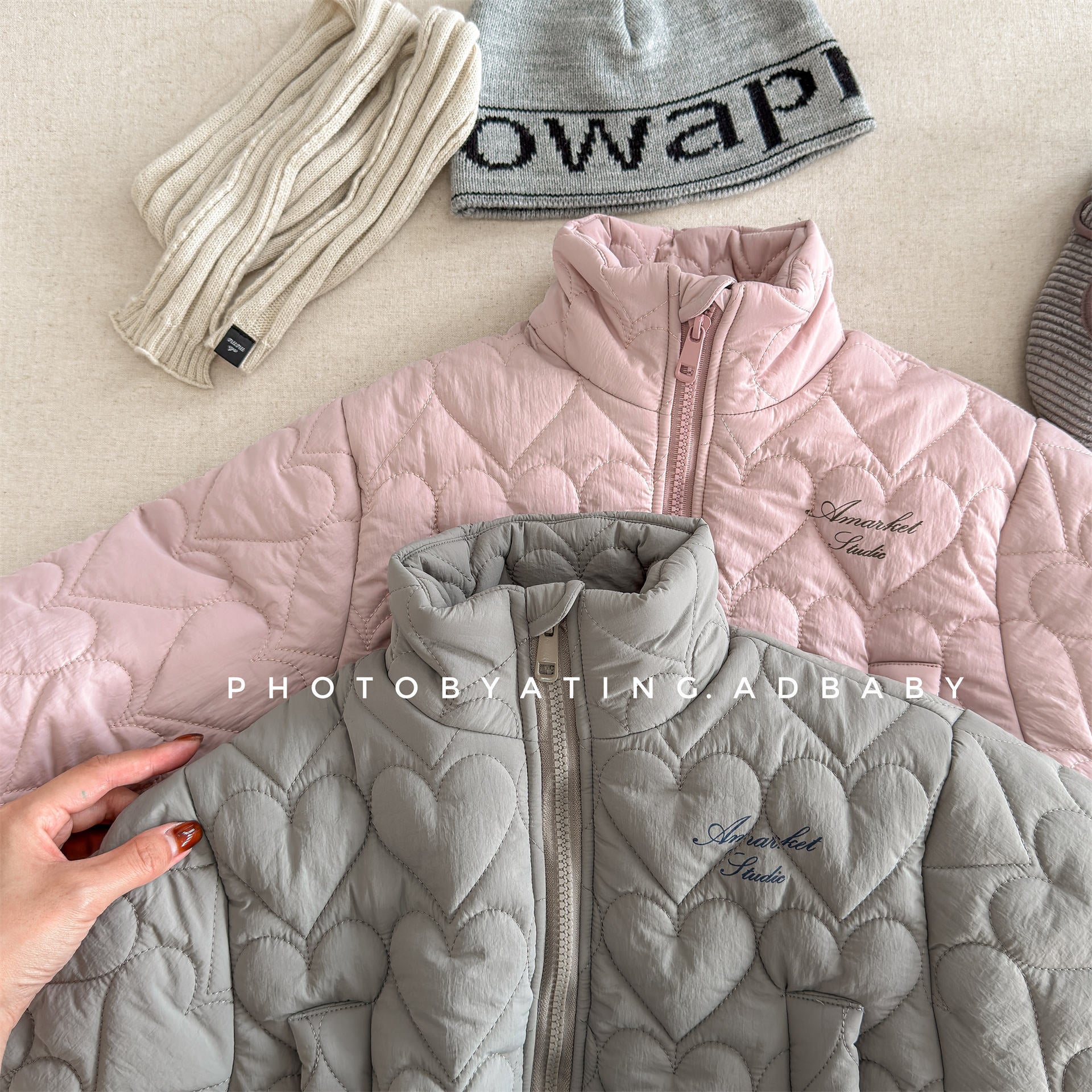 ショートコート・ジャケット・ジャンパー ハートキルティングジャケット キルトブルゾン ショートコート【mh0011912】