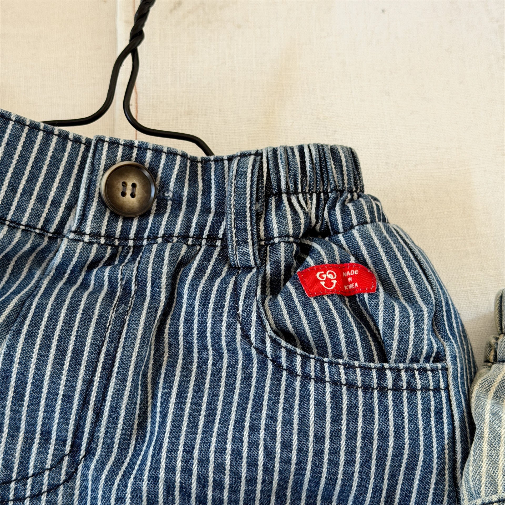 デニムパンツ 裏ボアデニムパンツ ストライプ 暖パン ジーンズ【mh0011914】