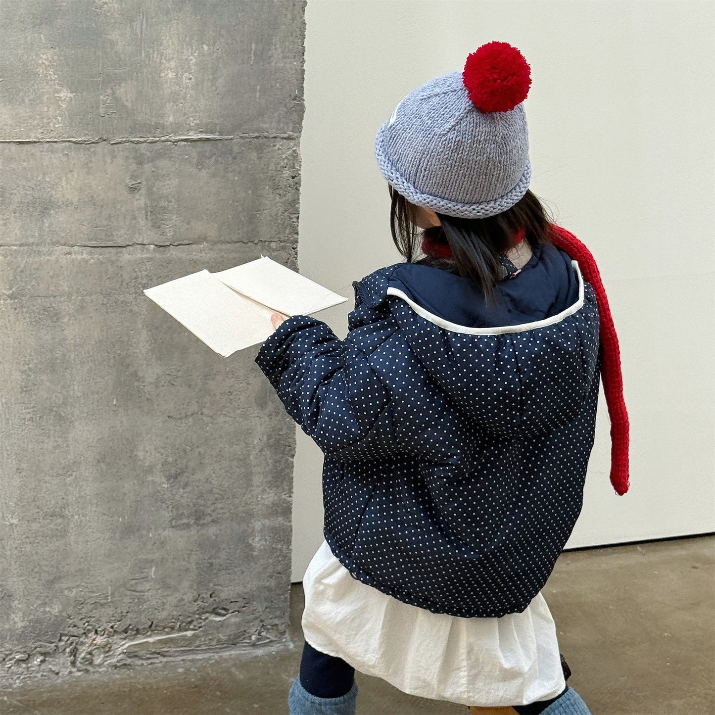 ショートコート・ジャケット・ジャンパー 中綿フーディブルゾンジャケット 無地/ドット アウターコート【mh0011915】