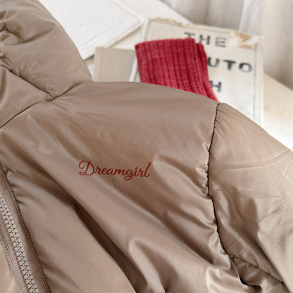 ショートコート・ジャケット・ジャンパー 中綿フーディブルゾンジャケット 無地/ドット アウターコート【mh0011915】