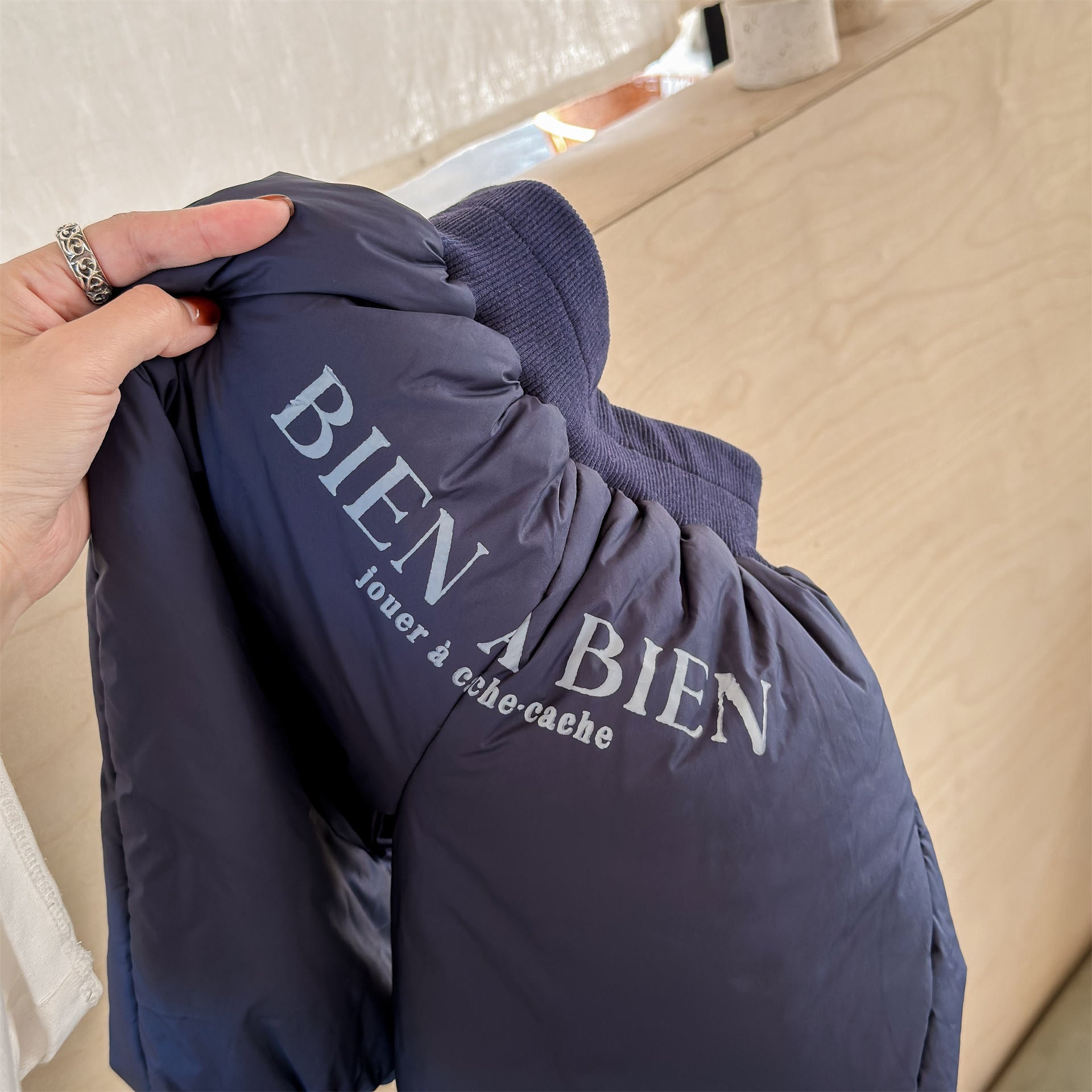 ロングパンツ・スウェットパンツ 中綿防寒パンツ ジョガーパンツ 暖パン ロゴプリント【mh0011916】