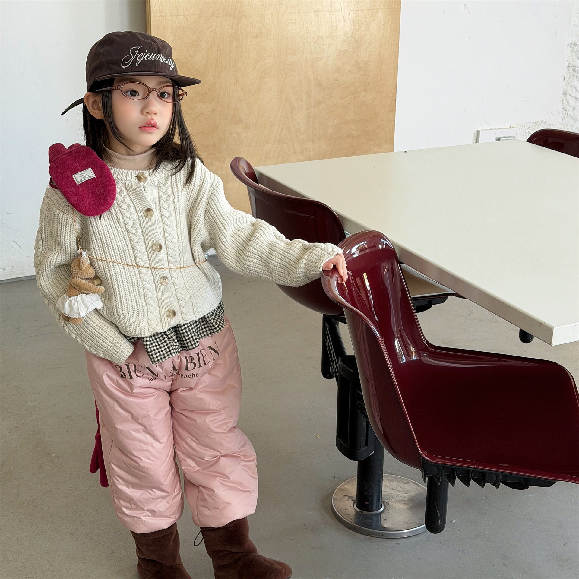 ロングパンツ・スウェットパンツ 中綿防寒パンツ ジョガーパンツ 暖パン ロゴプリント【mh0011916】