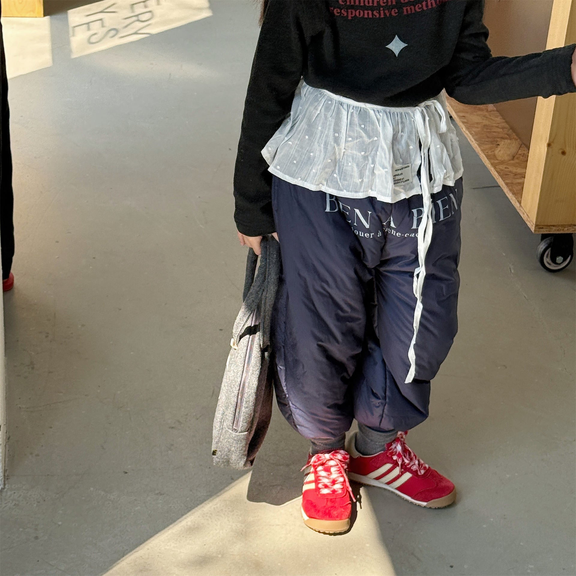 ロングパンツ・スウェットパンツ 中綿防寒パンツ ジョガーパンツ 暖パン ロゴプリント【mh0011916】