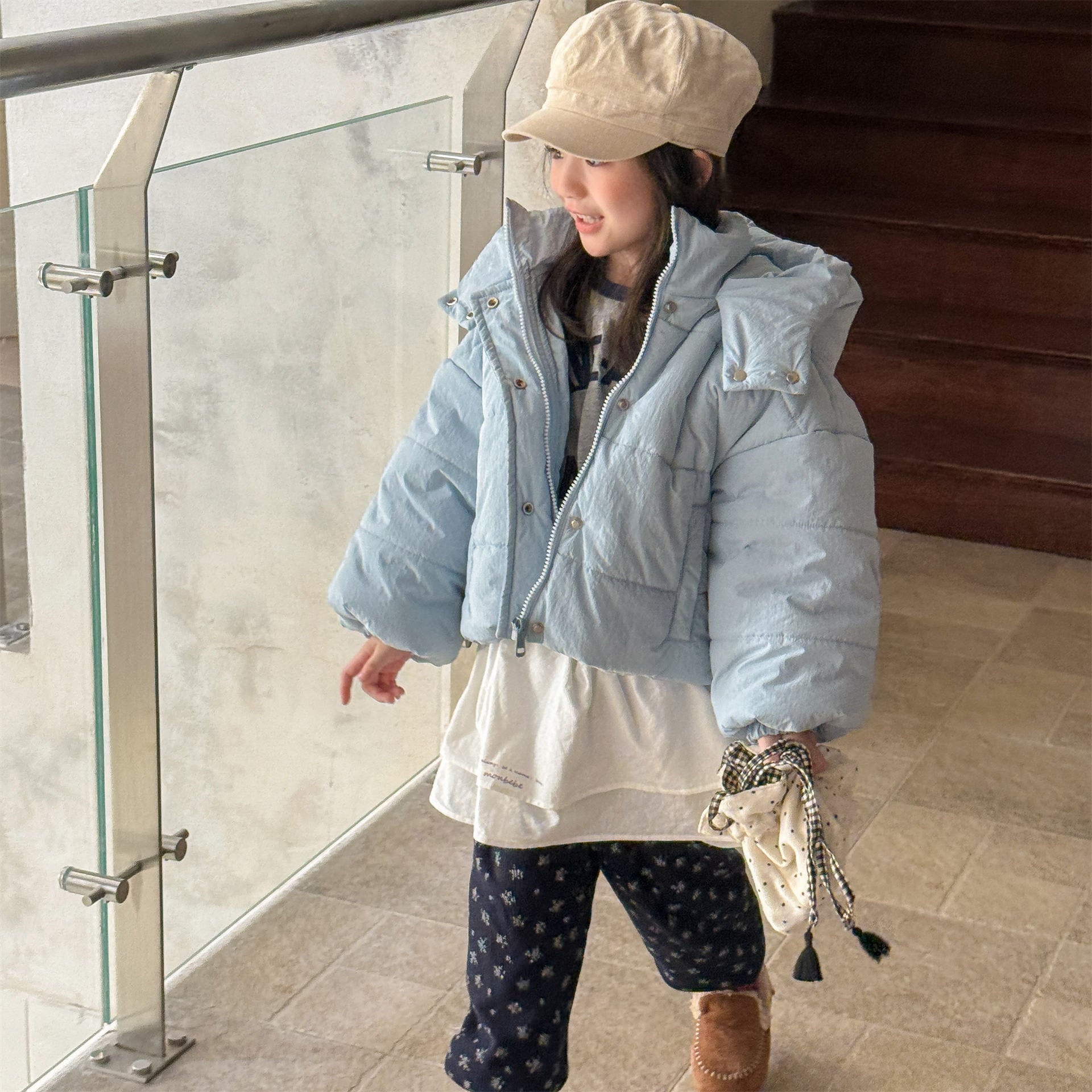 ショートコート・ジャケット・ジャンパー フーディボンバージャケット 中綿ブルゾン コート【mh0011917】