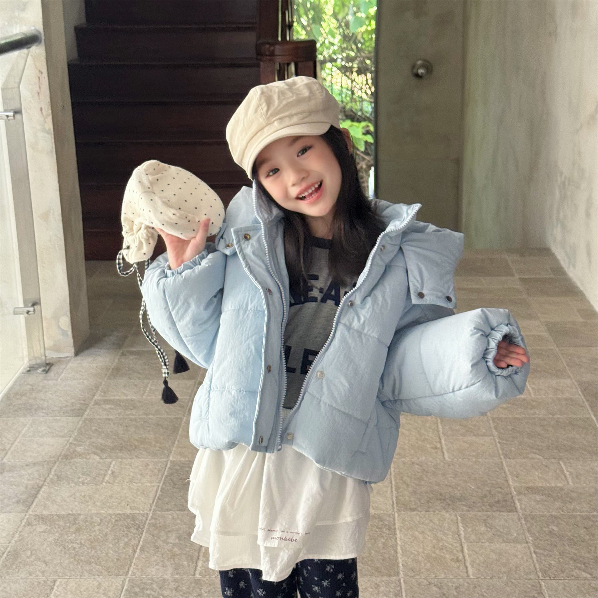 ショートコート・ジャケット・ジャンパー フーディボンバージャケット 中綿ブルゾン コート【mh0011917】