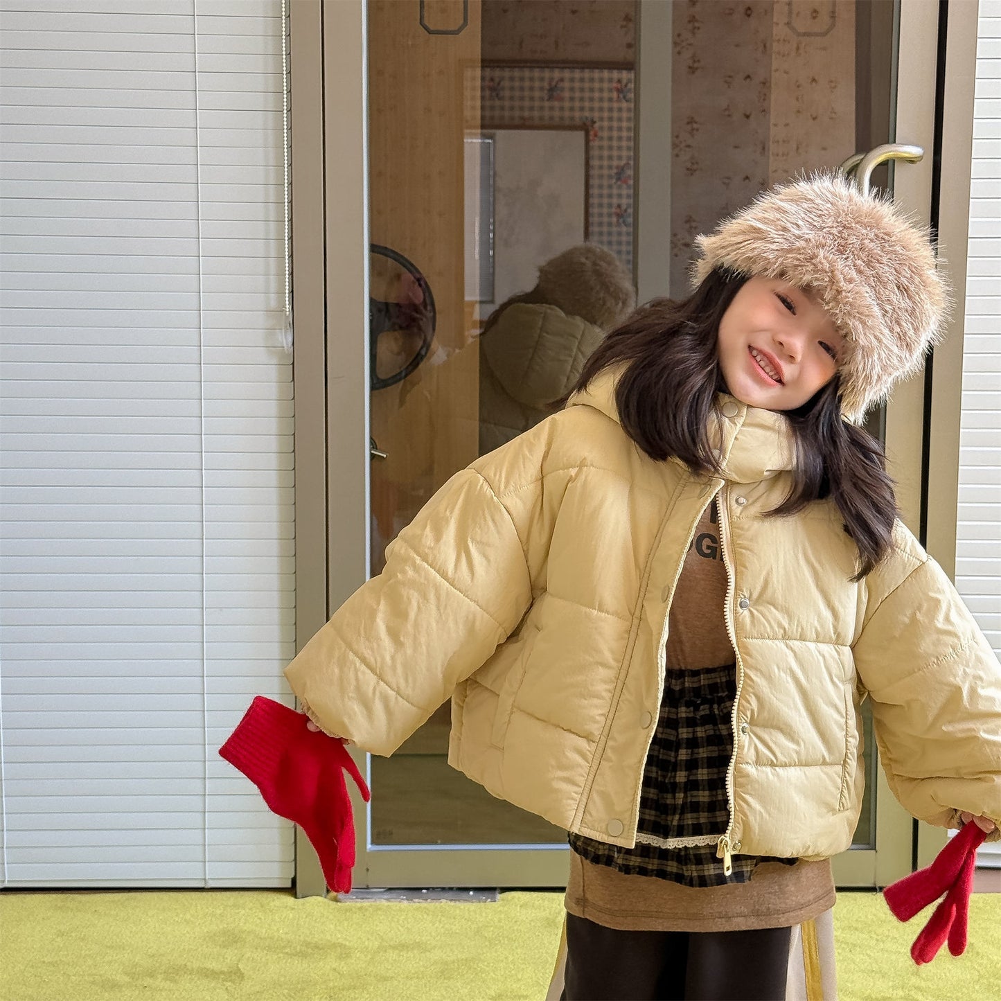 ショートコート・ジャケット・ジャンパー フーディボンバージャケット 中綿ブルゾン コート【mh0011917】