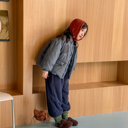 ショートコート・ジャケット・ジャンパー パッチワークブルゾン 中綿ジャケット コート【mh0011918】